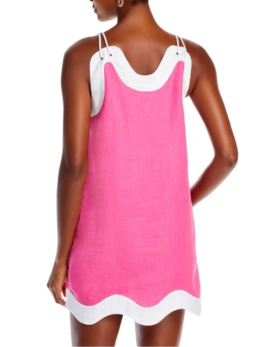 πΊπHPππΊ NWT Staud Renata Mini Dress Blossom White - Picture 2 of 16